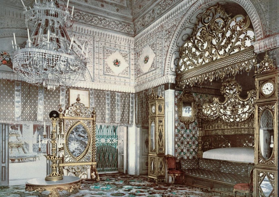 Bedchamber of the late Bey of Tunis, Kasr-el-Said.
