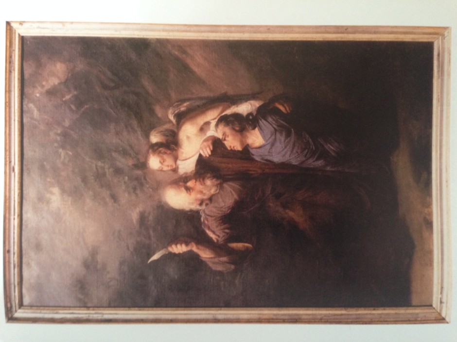 Žrtva Avramova, 1854. Kako navodi prof. M. Jovanović poslednji put viđena i fotografisana u Zadru pre rata, 80-tih, u posedu potomka loze Jakšića, predviđena kao dar fondu Narodnog muzeja. /ZNM XVIII-2, 315/