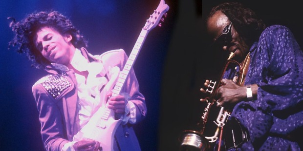 Prince ft. Miles Davis, 1987.